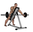 Barbell Curl - Overhang Wide Grip